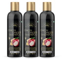 Desi Crew Set Of 3 Pro Vitamin B5 Onion Ginger Shampoo- 100 ml Each-2