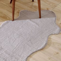 Home Centre Quartz Luxor Grey Faux Fur Carpet-image-24