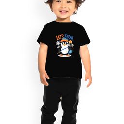 BAESD Kids Printed Cotton T-shirt With Joggers-18