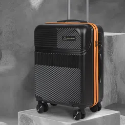 MOVE-MEANT Textured Hard Sided Trolley Bag-57