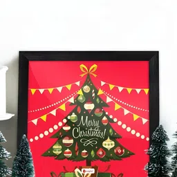 Indigifts Red & Black Wooden Wall Photo Frames-18