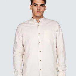 Lee Band Collar Long Sleeves Casual Shirt-image-8