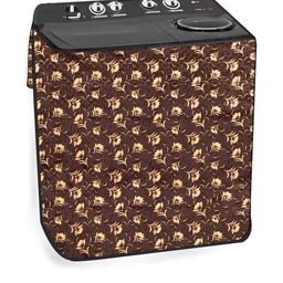 The Furnishing Tree Brown Plastic Washing Machine Cover-picture-1