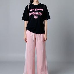 Outzidr Women Striped Mid-Rise Wide-Leg Trousers-image-69