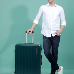 MOVE-MEANT Textured Hard-Sided Large Trolley Bag-48