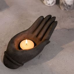 Greyt Artember Grey Stoneware Candle Holder-image-24