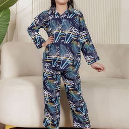 Stuffie Land Girls Printed Shirt with Trousers-image-40
