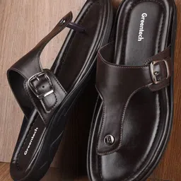 Greentech Men Ethnic Comfort Buckle Sandals-image-25