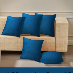 IVAZA Unisex Blue Cushion Covers-16