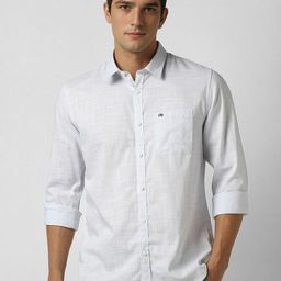 Peter England Casuals Men Slim Fit Spread Collar Textured Cotton Shirt-image-22