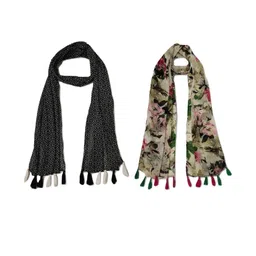 StoleVilla Floral Chiffon Stoles-picture-42