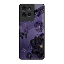 QRIOH Floral Printed Motorola G75 5G Back Case Mobile Accessories-image-72