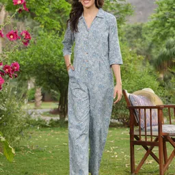 JISORA Printed Basic Jumpsuit-picture-15