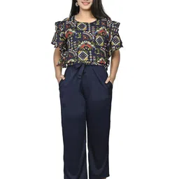 LIME N LEMON Girls Printed Top with Trousers-image-53