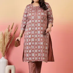 Sztori Women Floral Printed Regular Kurta with Trousers-picture-43