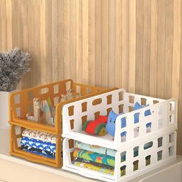 Aura White Set of 4 Reusable Drawer Organiser Organisers-51