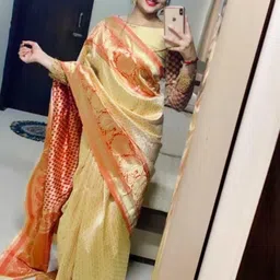 Parampara Ethnic Pure Silk Embroderid Saree With Beautiful Blouse-picture-16