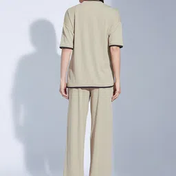 Selvia Short Sleeves Top With Trouser image 2