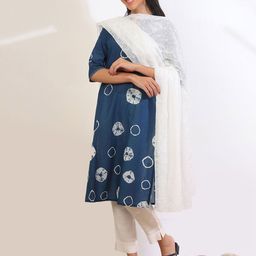 AURELIA Floral Embroidered Dupatta With Thread Work-picture-13
