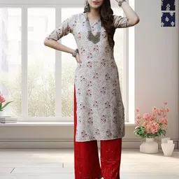 HERE&NOW Women Pack Of 3 Ethnic Motifs Printed Kurta-image-41