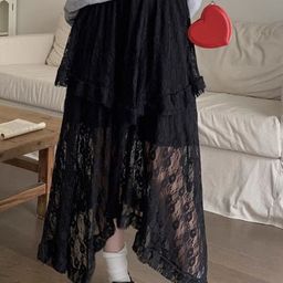 StyleCast Self-Designed A-Line Layered Asymmetric Midi Skirt-image-32
