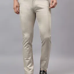 AAAI Enterprises Men Relaxed Straight Leg Slim Fit High-Rise Chinos Trousers-image-99