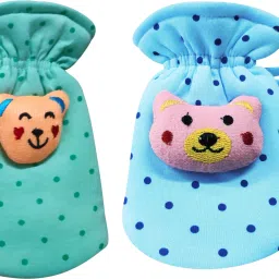 Soft Hosiery Dark Dotted Baby Feeding Bottle Cover, Suitable for 60-125ML-12