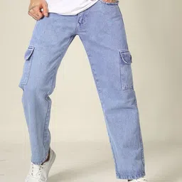 PLUS 91 Men Solid Regular Fit Mid-Rise Flat-Front Cargos Trousers-83