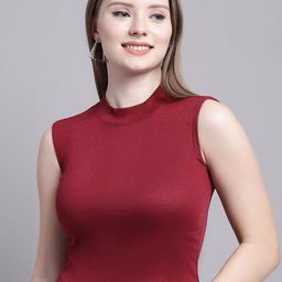 GRACIT Cotton High-Low Crop Top-image-78