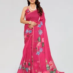 Moda Rapido Floral Zari Saree-image-71