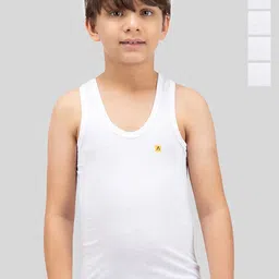 AMUL COMFY Boys Pack Of 5 Cotton Basic Vests IP-AC-SRN-VE-WHT-5PC-picture-15