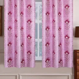 Aura Purple & White Set of 4 Floral Room Darkening Window-image-60