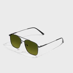 SAM & MARSHALL Unisex Green Lens & Green Square Sunglasses with-image-86