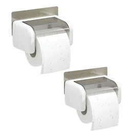 HOKIPO White 2 piece Solid Plastic Tissue Holders-image-11