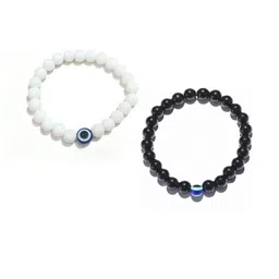 Divine souvenirs Unisex Set Of 2 Artificial Beaded Elasticated Bracelets-10