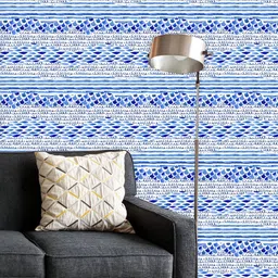 ArtzFolio Printed UV-Resistant Anti-Bacterial Abstract Marine Style Peel & Stick Wallpaper-image-92