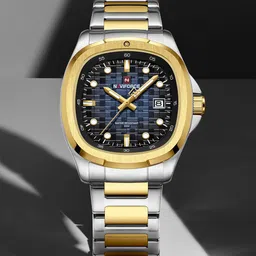 Naviforce Men Dial & Stainless Steel Straps Analogue Watch NF9240_S BE G-7