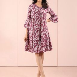 SUTI Women Floral Printed Fusion A-Line Kurta-image-51