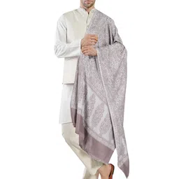 Manra Men Floral Printed Silk Stole-picture-13