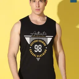 WOOSTRO Men Pack Of 2 Printed Antimicrobial Ultra-Soft Combed Cotton Gym Vests-image-69
