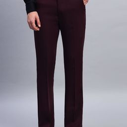 AXNIS Men Comfort Bootcut Easy Wash Pleated Formal Trousers-picture-3
