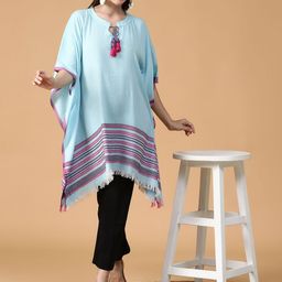 Tiara Cotton Tasselled Tie-Up Shrug-13
