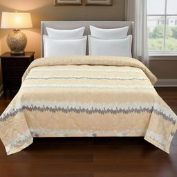 IVAZA Beige AC Room Double Bed Microfibre Comforter-image-72