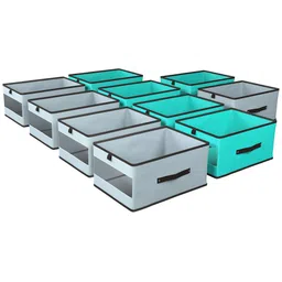 Kuber Industries Green Set of 6 Regular Multi-Utility Organisers image 1