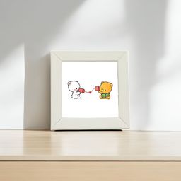 Anikmart Grey MDF Table Photo Frame With Anime Print-16