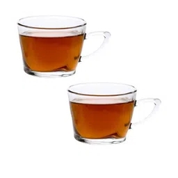 Somil Clear Glass Coffee & Tea Cup / Mug (170 Ml), Enjoy Your Drink in Style, 8.5 X 11.5 X 6.7 Cm, Pack of 2-image-90