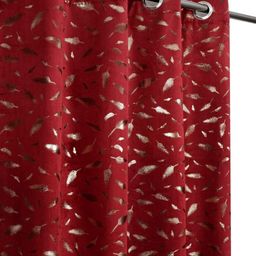 B' Decorlish Maroon & Gold-Toned Set of 2 Ethnic Motifs Black Out Long Door Curtain-22