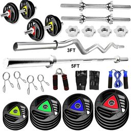 YMD Set Of 34 Rods & Plates Home Gym Combo-57