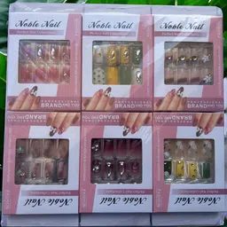 Noble Nail Set Of 12 Long-Lasting Everlasting French Stick On Artificial Nails-12