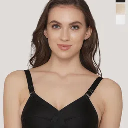 K LINGERIE Pack of 3 Cross Care Full Coverage Wirefree Minimizer Bra-picture-41